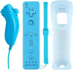 Falabella Mando A Distancia 2 en 1 Para Nintendo Wii Nunchuck Azul oferta