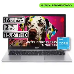 Falabella PORTÁTIL INTEL CORE i3 1215U RAM 16GB SSD 2TB 156″ FHD SILVER oferta