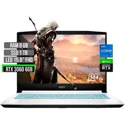 Falabella INTEL CORE I7-12650H SSD 1TB RAM 8GB RTX 3060 6GB 15.6 FHD 144Hz oferta