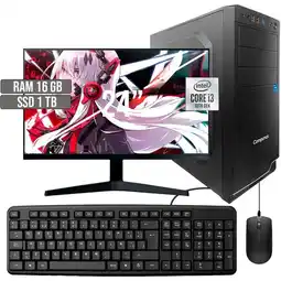 Falabella COMPUTADOR INTEL CORE I3-10105 SSD 1TB RAM 16GB LED 24 FHD oferta