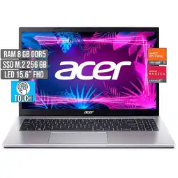 Falabella PORTATIL AMD RYZEN 5-7520U SSD 256GB RAM 8GB LED 15,6 TOUCH FHD oferta