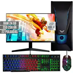 Falabella PC EQUIPO GAMER INTEL CORE I3-10105 SSD 256GB RAM 24GB LED 22 FHD oferta