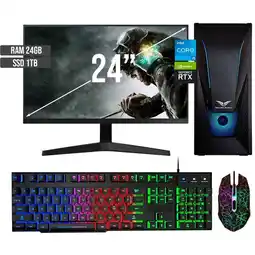 Falabella PC GAMER INTEL CORE I5-12400 RTX 3050 8GB SSD 1TB RAM 24GB LED 24 FHD oferta