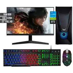 Falabella PC GAMER INTEL CORE I5-12400 RTX 3050 8GB SSD 512GB RAM 8GB LED 22 FHD oferta