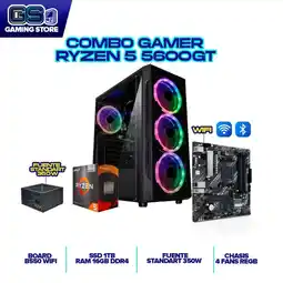 Falabella PC TORRE GAMER RYZEN 5 5600GT 16GB 1TB NVME B550 WIFI CHASIS 4 FANS RGB 350W oferta