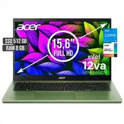 Falabella PORTATIL ASPIRE INTEL CORE I5-1235U SSD 512GB RAM 8GB LED 15,6 FHD oferta