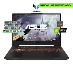 Falabella TUF AMD RYZEN 7-6800H RTX 3050Ti 4GB SSD 2TB RAM 24GB LED 15,6 FULL HD 144Hz oferta