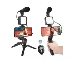 Falabella Kit Para Streaming Vlogs Mini Trípode Luz Relleno Micrófono oferta