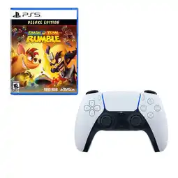 Falabella Control 5 Blanco Con Juego Crash Rumble Ps5 oferta