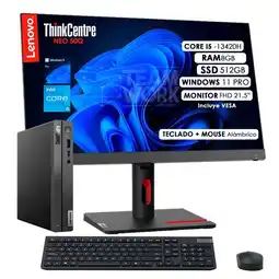 Falabella PC THINKCENTRE NEO 50Q GEN4 CORE i5-13420H DDR 8GB SSD 512GB WIN 11P oferta