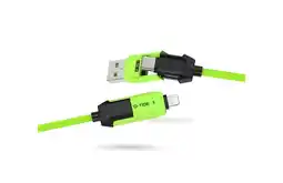 Falabella Cable De Carga Universal 4 En 1 G-tide 65w Carga Rápida Usb-c Micro 1.5m Verde oferta