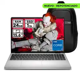 Falabella PORTÁTIL INTEL CORE I7 1355U 24 GB RAM 1 TB SSD 15,6″ FHD COLOR PLATINUM SILVER oferta