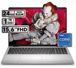 Falabella PORTÁTIL INTEL CORE I7 1355U 24 GB RAM 1 TB SSD 15,6″ FHD COLOR PLATINUM SILVER oferta