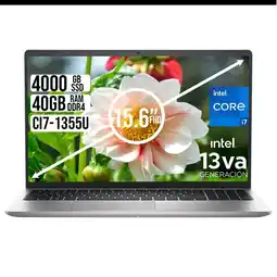 Falabella PORTATIL DELL 15 INTEL CORE I7-1355U SSD 4TB RAM 40GB LED 15,6 FHD oferta