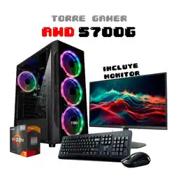 Falabella PC Gamer Ryzen 7 5700G / RAM 32GB / SSD 1TB / Board A520 / Monitor 22 FHD oferta