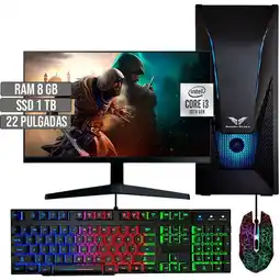 Falabella PC EQUIPO GAMER INTEL CORE I3-10105 SSD 1TB RAM 8GB LED 22 FHD oferta