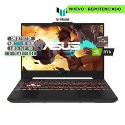 Falabella TUF AMD RYZEN 7-6800H RTX 3050Ti 4GB SSD 512GB RAM 16GB LED 15,6 FULL HD 144Hz oferta