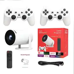 Falabella Video Proyector Portátil con Consola de Juegos y Controles oferta