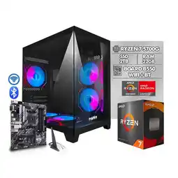 Falabella COMPUTADOR GAMER AMD RYZEN 7 5700G/ BOARD B550 WIFI-BT/ CHASIS PECERA 5 FANS RGB/ RAM 32GB SSD 2TB oferta