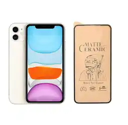 Falabella 3 X Vidrios Templado Mate Cerámica Antihuella Para iPhone 11 oferta