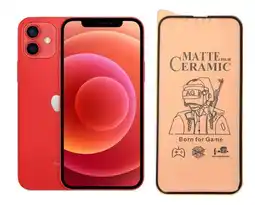 Falabella 3 X Vidrios Templado Mate Cerámica Antihuella Para iPhone 12 oferta