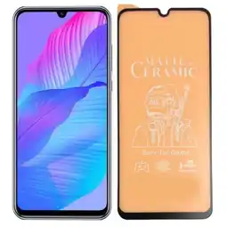 Falabella 3 X Vidrios Templado Mate Cerámica Antihuella Para Huawei Y8p oferta