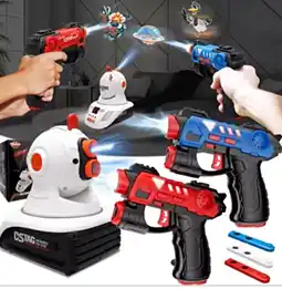 Falabella Proyector Juego de Disparos + 2 pistolas infrarrojas - Juego batalla en proyecciòn oferta