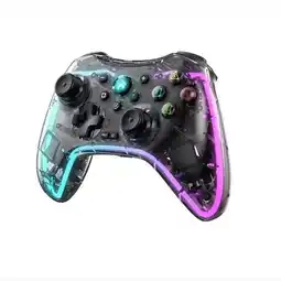 Falabella Control LH3 Transparente con Luces Rgb para Ps4 Ps5 Switch Android IOS y PC oferta