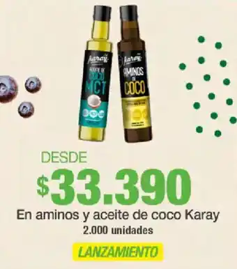 Karay aminos y aceite de coco