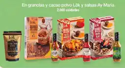 Jumbo En granolas y cacao polvo Lök y salsas Ay Maria oferta