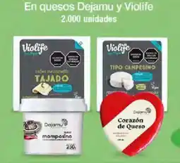 Jumbo En quesos Dejamu y Violife oferta