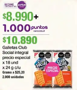 Jumbo Galletas Club Social integral precio especial oferta