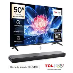Falabella Televisor | | 50 pulgadas | 4K UHD | QLED | 50T6CSB oferta