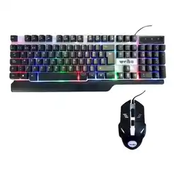 Falabella Combo Teclado y Mouse Gamer Rgb Alambrico Weibo 550 oferta