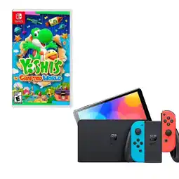Falabella Switch Oled Neon Con Juego Yoshi oferta