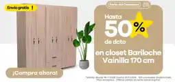Éxito En closet bariloche vainilla 170 cm oferta