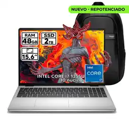 Falabella PORTÁTIL INTEL CORE I7 1355U 48 GB RAM 2 TB SSD 15,6″ FHD COLOR PLATINUM SILVER oferta