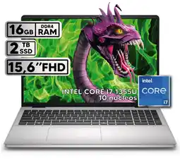 Falabella PORTÁTIL INTEL CORE I7 1355U 16 GB RAM 2 TB SSD 15,6″ FHD COLOR PLATINUM SILVER oferta