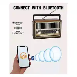 Falabella Radio Vintage AM FM Bluetooth Portatil Diseño Retro oferta