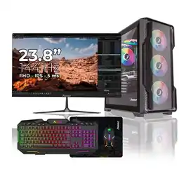 Falabella Computador Gamer Ryzen 5 5600GT RAM 16GB RGB SSD 512GB Monitor 24 Pulgadas 144Hz oferta