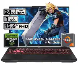 Falabella TUF GAMING A16 RYZEN 7 24GB 1TB RTX 4050 16″ FHD+ 144HZ W11 oferta