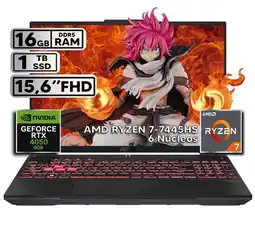 Falabella TUF GAMING A16 RYZEN 7 16GB 1TB RTX 4050 16″ FHD+ 144HZ W11 oferta
