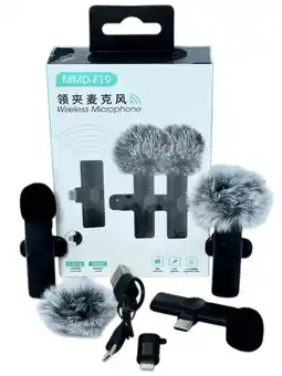 Falabella Micrófonos Inalámbricos Solapa 2 En 1 Para iPhone/tipo C oferta