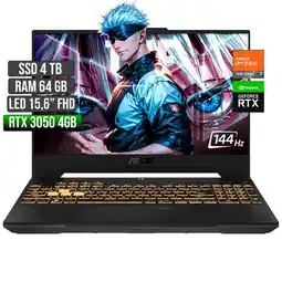 Falabella TUF GAMING AMD RYZEN 7-7435HS RTX 3050 4GB SSD 4TB RAM 64GB LED 15,6 FHD 144Hz oferta