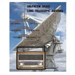 Falabella Radio Clasico Vintage AM FM Bluetooth Portatil Decorativo oferta