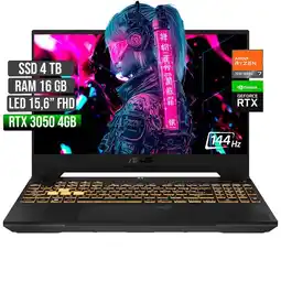 Falabella TUF GAMING AMD RYZEN 7-7435HS RTX 3050 4GB SSD 4TB RAM 16GB LED 15,6 FHD 144Hz oferta