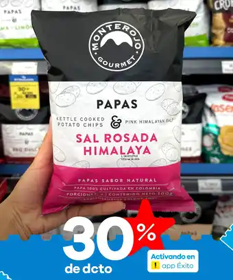 Monterojo Gourmet papas sal rosada himalaya