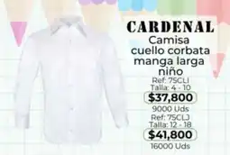 Almacenes Only Cardenal camisa cuello corbata manga larga oferta