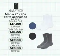 Almacenes Only Marathon media x3 caña corta acanalada oferta