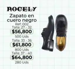Almacenes Only Rocely zapato en cuero negro oferta